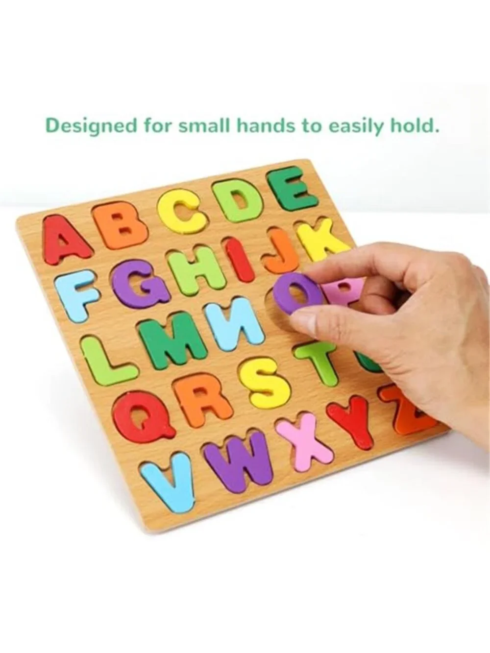 3 Pack Wooden Alphabet Number and Shape Puzzles